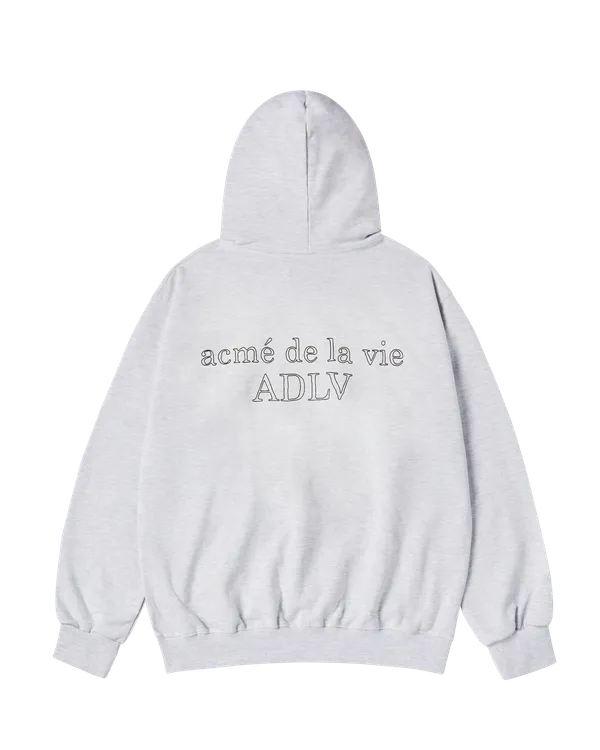 Áo Hoodie Border Line Basic Logo Muối tiêu