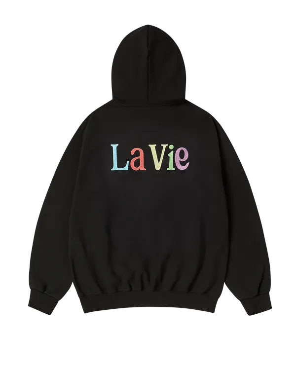 Áo Hoodie Color Logo Đen