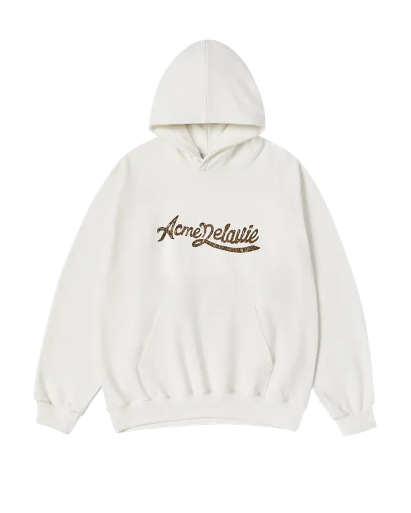 Áo Hoodie Cursive Logo Kem