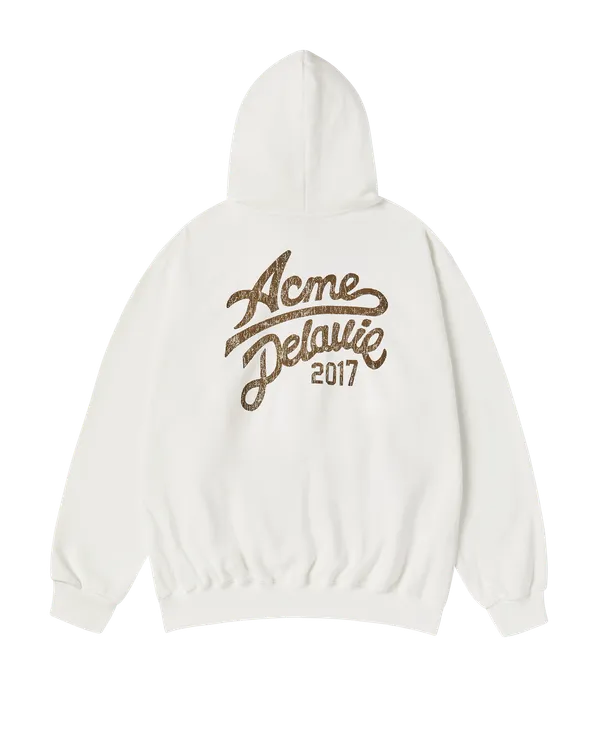 Áo Hoodie Cursive Logo Kem