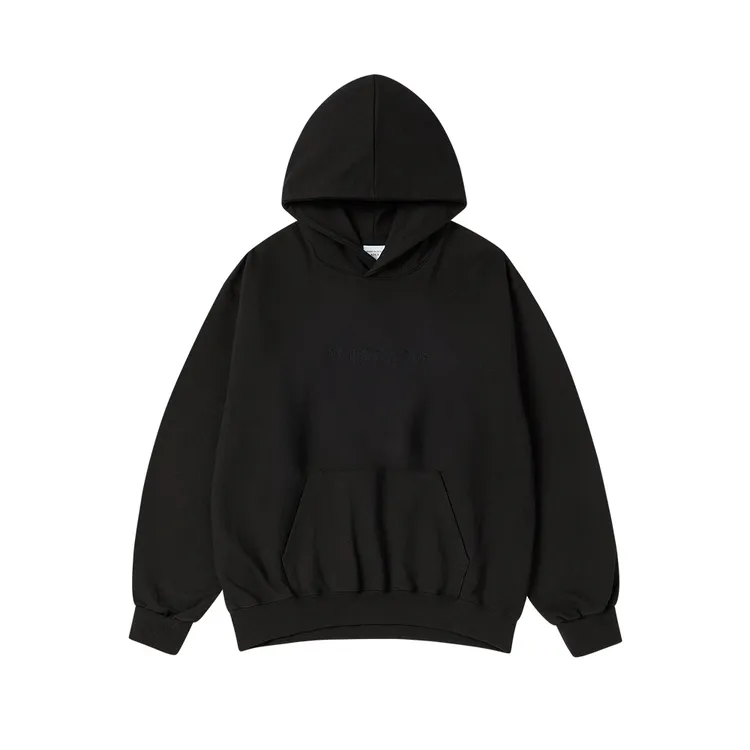 Áo Hoodie Double Line Đen
