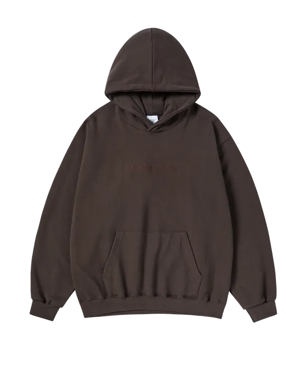 Áo Hoodie Double Line Nâu đậm
