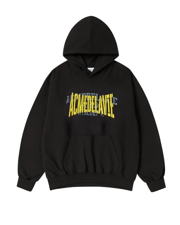 Áo Hoodie Double Layer Logo Đen
