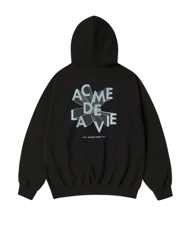 Áo Hoodie 3D Logo Đen