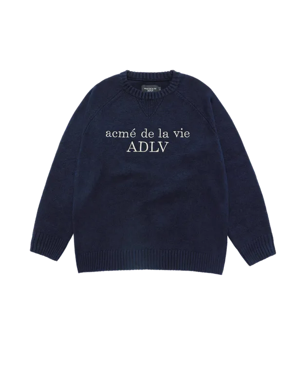 Áo len Basic Logo Xanh navy