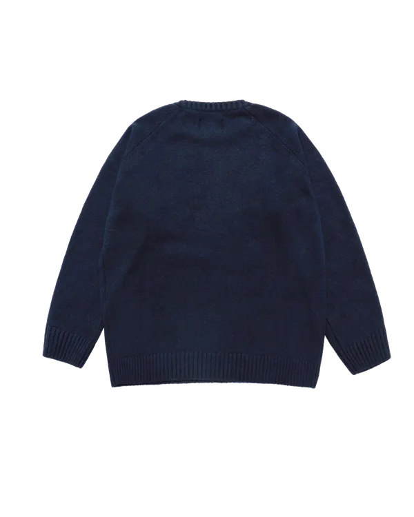 Áo len Basic Logo Xanh navy