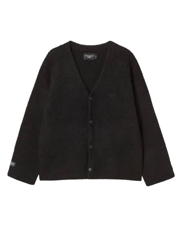 Áo Cardigan V Neck Solid Đen