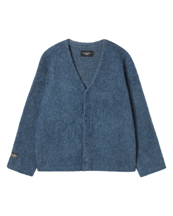 Áo Cardigan V Neck Solid Xanh dương