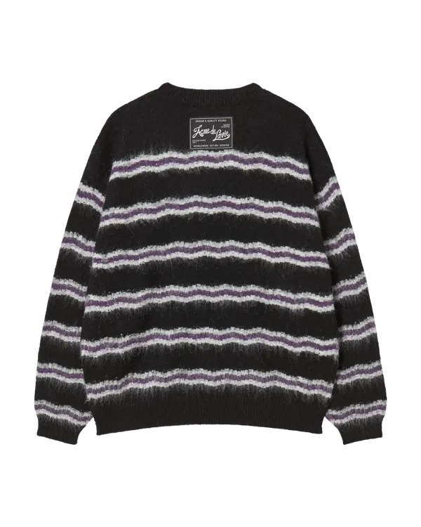 Áo Len Wave Stripe Đen