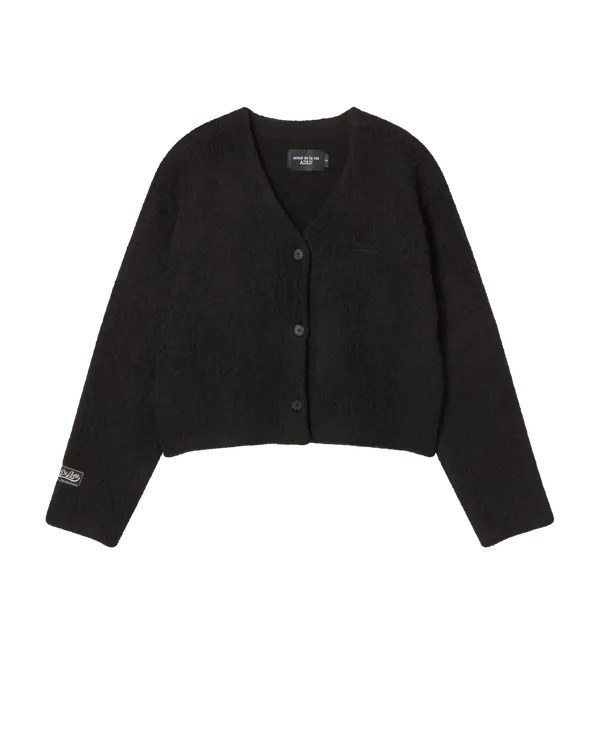 Áo Cardigan nữ V Neck Solid Đen