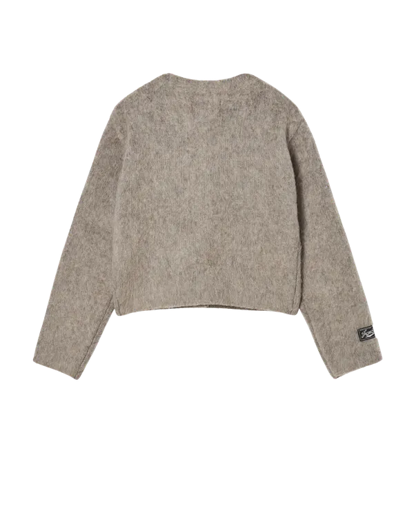 Áo Cardigan nữ V Neck Solid Ca cao