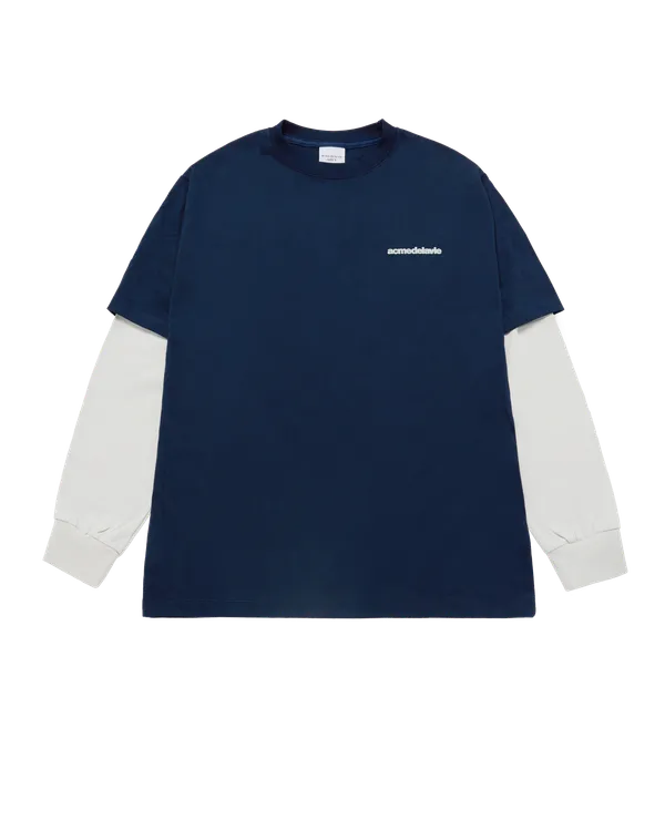 Áo Thun Dài Tay Double Layer ADLV Xanh navy