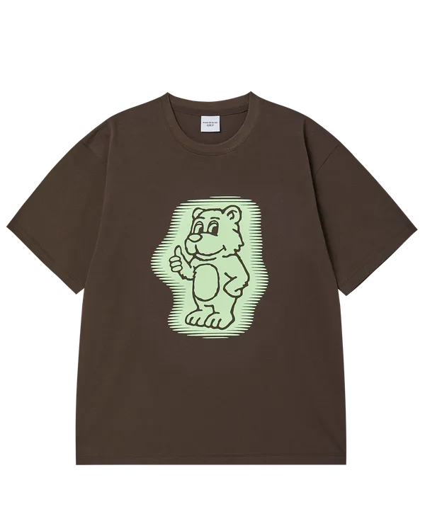 Áo Thun Ac Bear Neon Nâu đậm