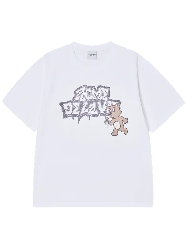 Áo Thun Ac Bear Spray Trắng
