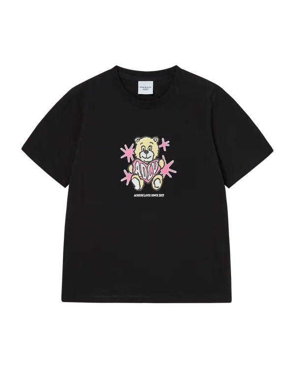 Áo Thun nữ Ac Bear Heart Đen