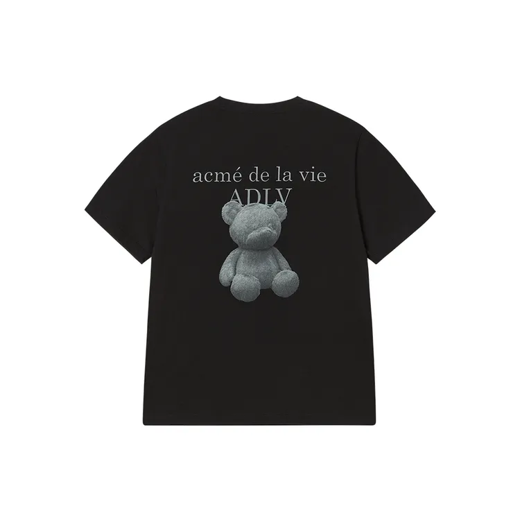 Áo thun nữ Fuzzy Bear Đen