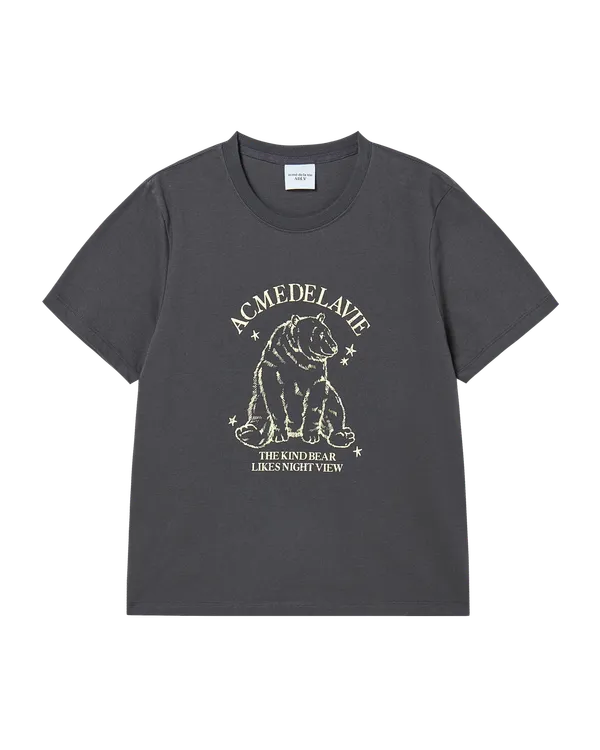 Áo Thun nữ Polar Bear Than chì