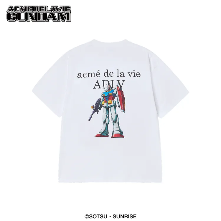 Áo Thun MOBILE SUIT GUNDAM Basic Logo Trắng