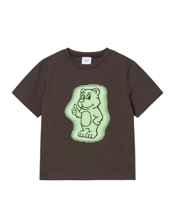 [KIDS] Áo Thun Ac Bear Neon Nâu đậm