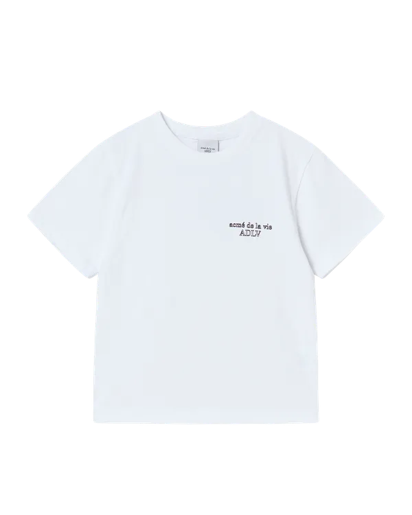 [KIDS] Áo Thun Border Line Basic Logo Trắng