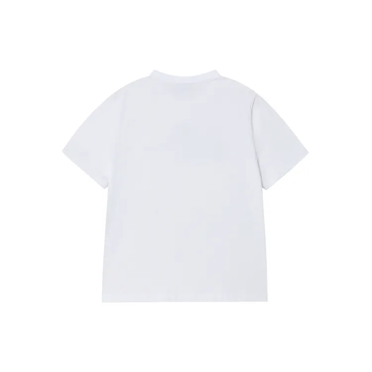 &Aacute;o Thun nữ Cubic Basic Logo Trắng