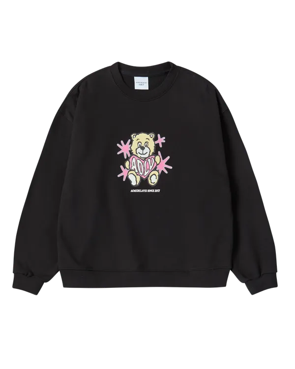 Áo Nỉ nữ Ac Bear Heart Đen