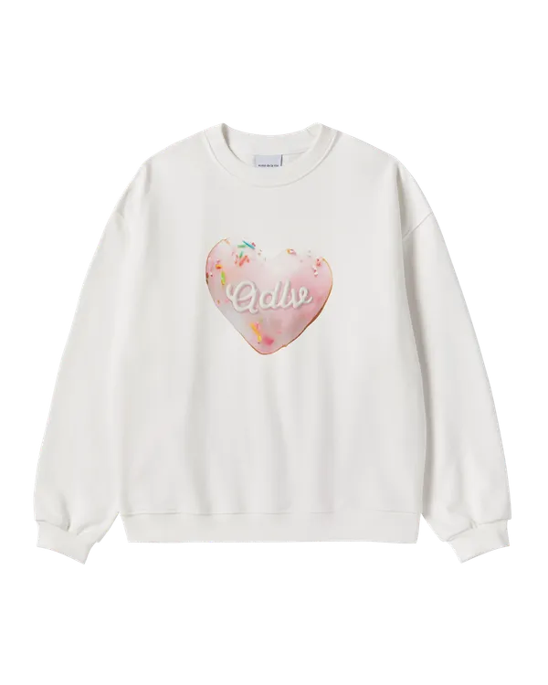 Áo Nỉ nữ Heart Doughnut Kem