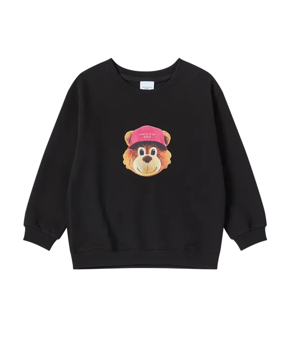 [KIDS] Áo Nỉ 3D Ac Bear Face Đen