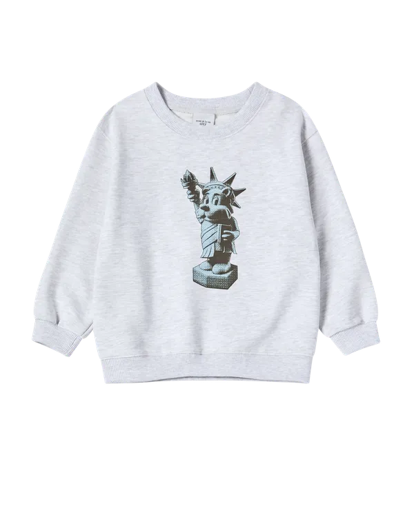 [KIDS] Áo Nỉ Ac Bear Statue Of Liberty Muối tiêu