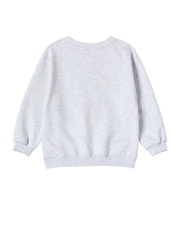 [KIDS] Áo Nỉ Border Line Basic Logo Muối tiêu