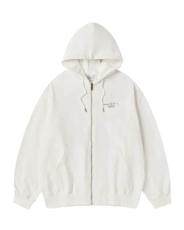 Áo Hoodie kéo khóa AC Bear Basic Logo Kem