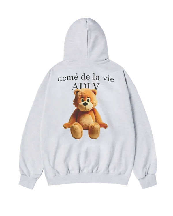 Áo Hoodie kéo khóa AC Bear Basic Logo Muối tiêu