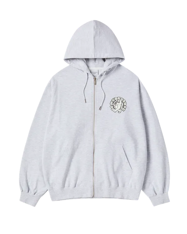 Áo Hoodie kéo khóa Walking AC Bear Napping Muối tiêu