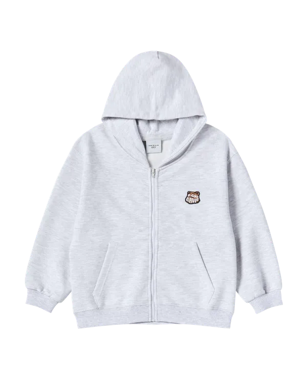 [KIDS] Áo Hoodie kéo khóa AC Bear Wappen Muối tiêu