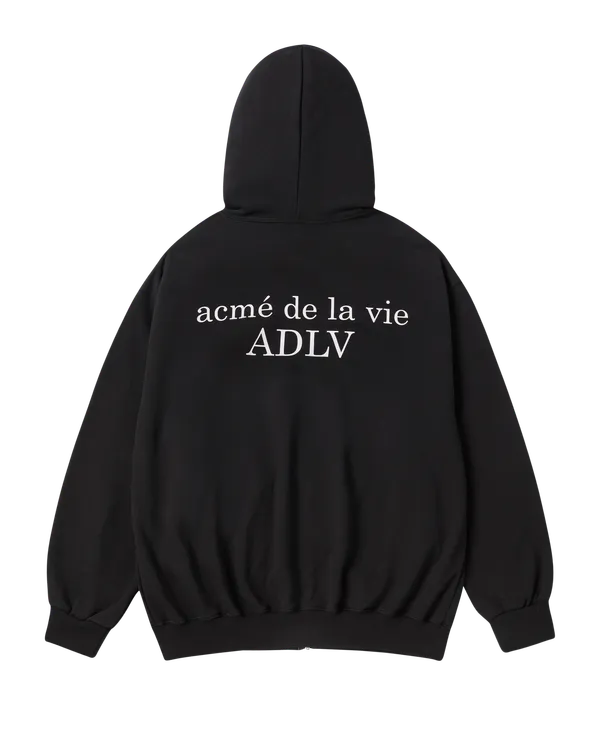 Áo Hoodie kéo khóa Basic Logo Napping Đen