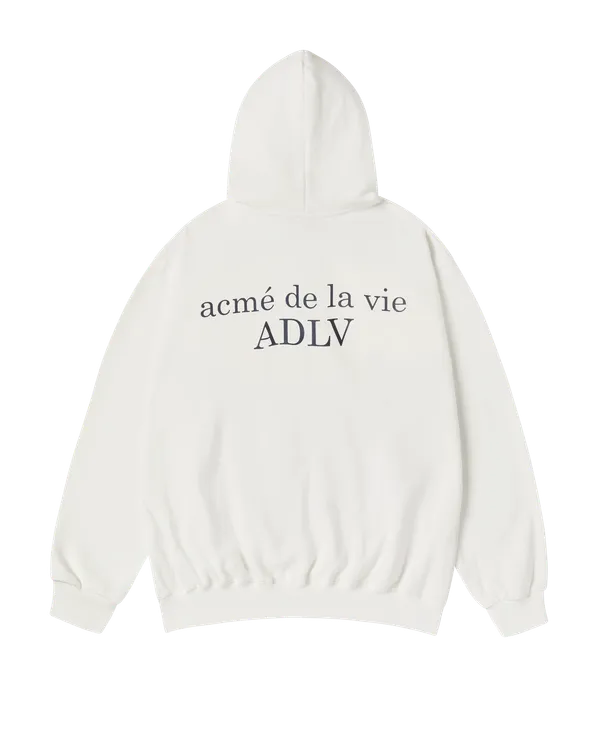 Áo Hoodie kéo khóa Basic Logo Napping Kem