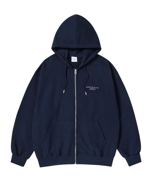 Áo Hoodie kéo khóa Basic Logo Napping Xanh navy