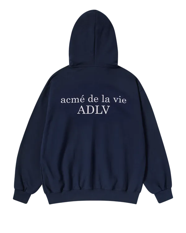 Áo Hoodie kéo khóa Basic Logo Napping Xanh navy