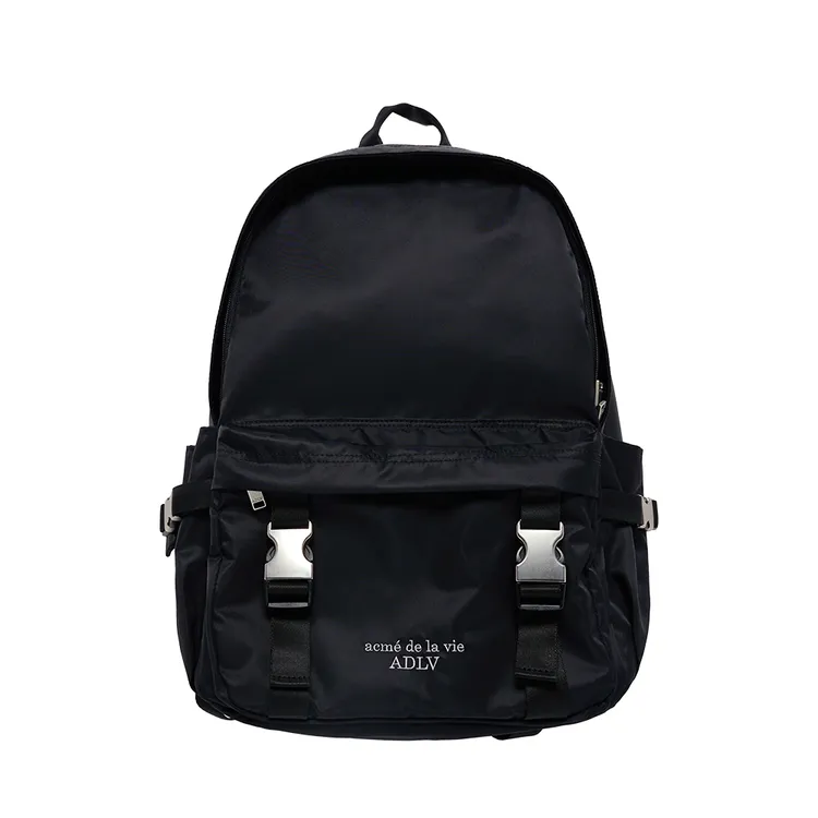 Balo Double Buckle City Đen