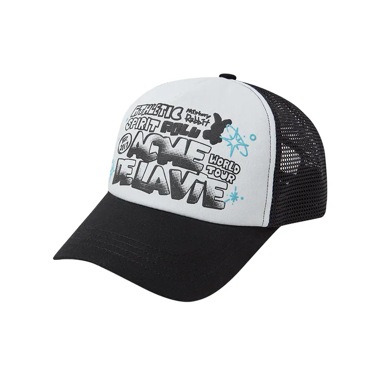 Mũ Bóng Chày Artwork Mesh Trucker Đen