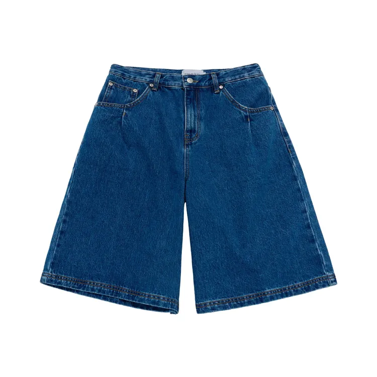 Quần Short Point Logo Pocket Xanh dương