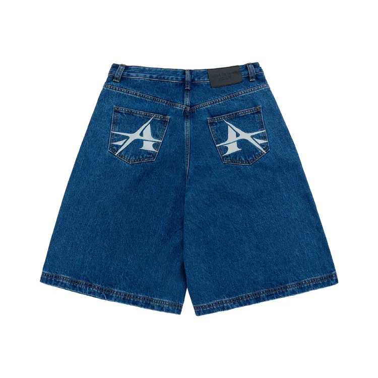 Quần Short Point Logo Pocket Xanh dương