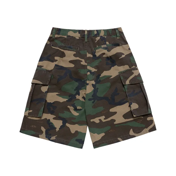 Quần Short Camouflage Cargo Pocket Camo