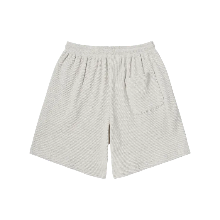 Quần Short Embo Logo Waffle Trắng Ngà