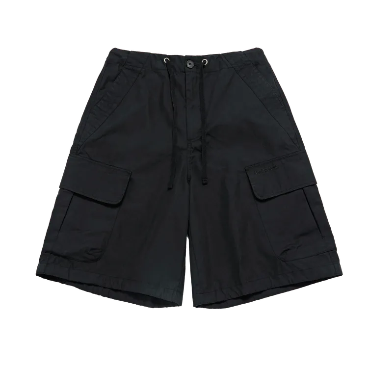 Quần Short Hem Line String Đen
