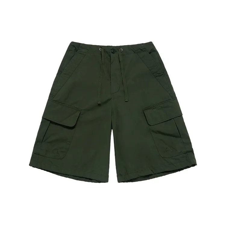 Quần Short Hem Line String Kaki