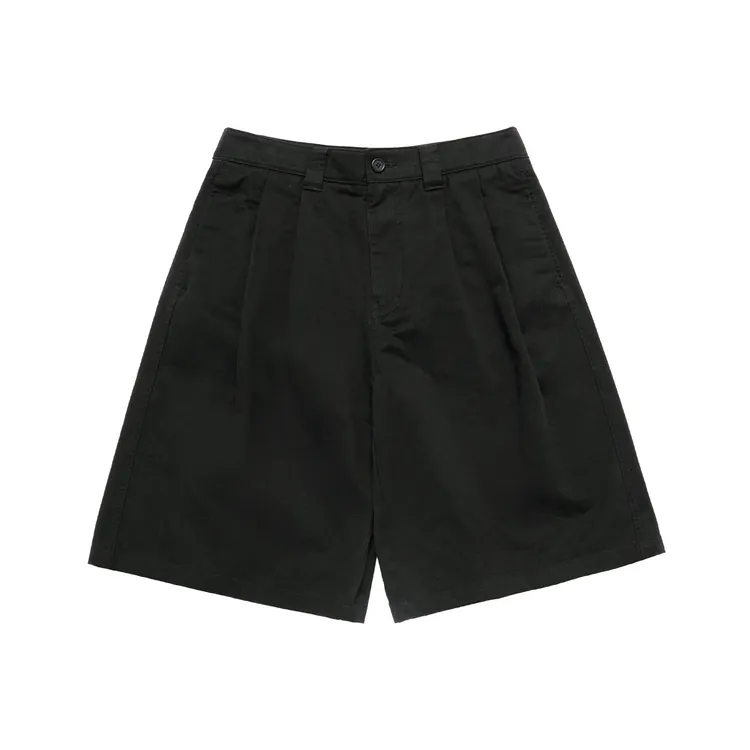 Quần Short Wide Chino Đen