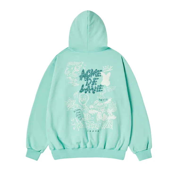 Áo Hoodie Alien Universe Xanh Lá