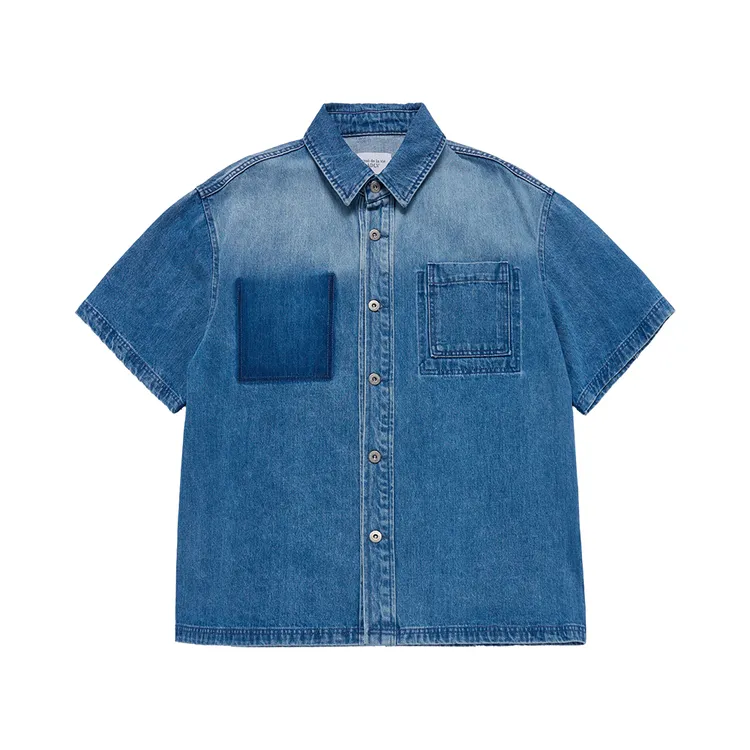 Áo Thun Oversize Washing Denim Xanh Dương