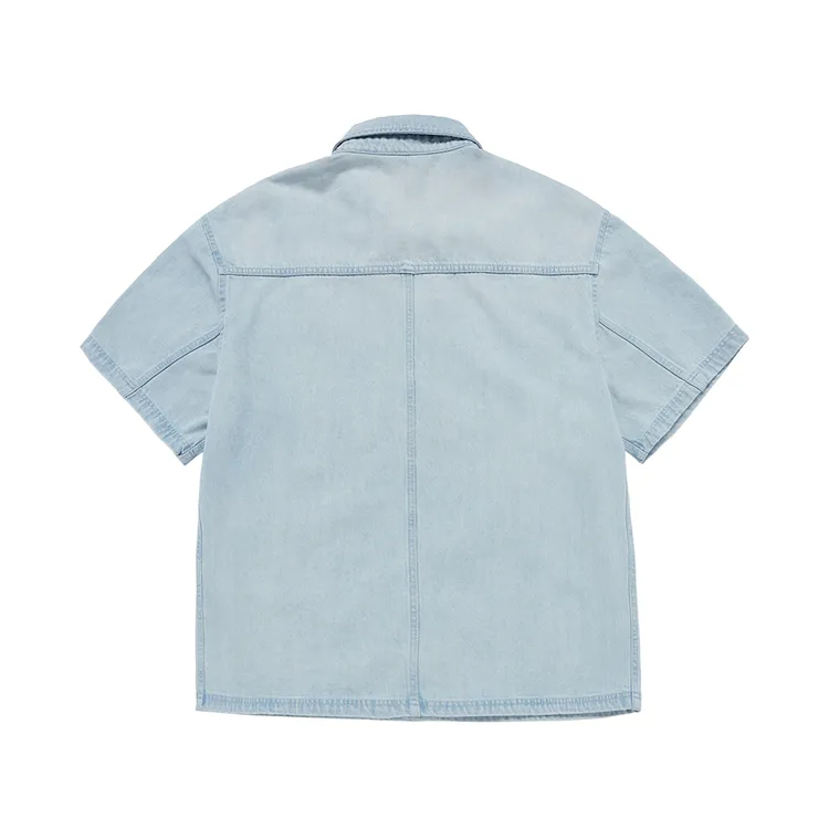 Áo Thun Oversize Washing Denim Xanh Da TrờI